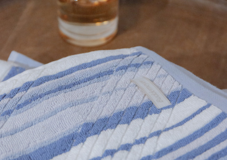 Махровое полотенце для ванной Buddemeyer Pandora, голубое-3